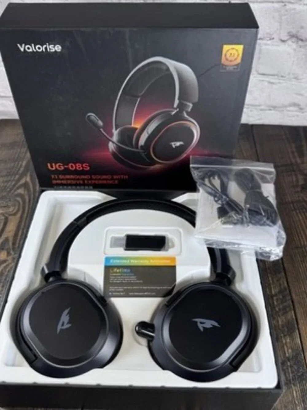 Valorise Wireless Gaming Headset, 7.1 Surround Sound
